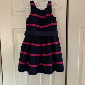 Polo Ralph Lauren Navy and Pink party dress